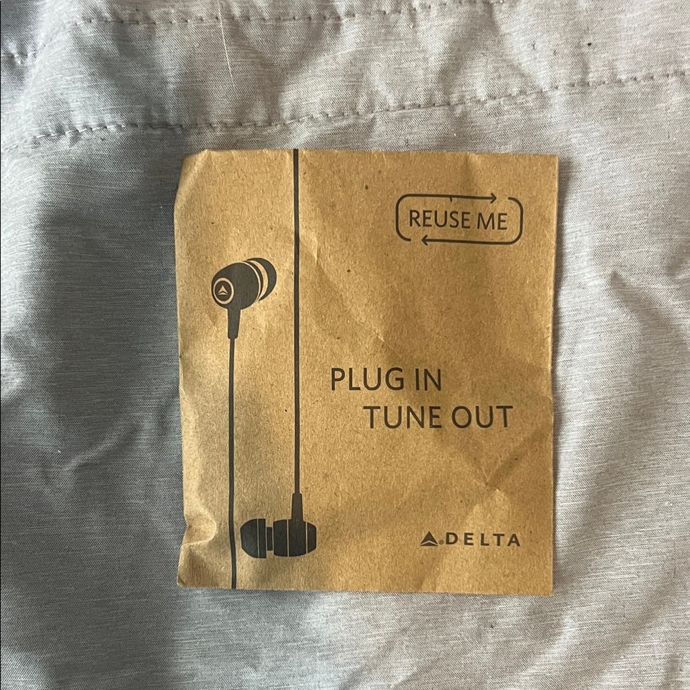 Delta Black Earbud Headphones